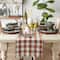 DII® 72" Heavyweight Check Fringed Table Runner